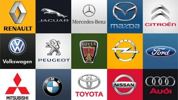 Salon de l'Auto :  quelques logos de voitures !