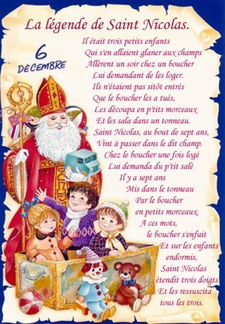 Bonne Fête de la Saint Nicolas   ...  à tous les enfants !