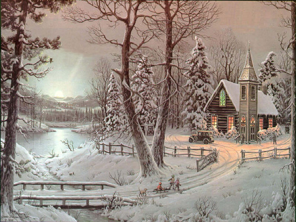 La neige au village   ...   poème de  Francis Yard  !