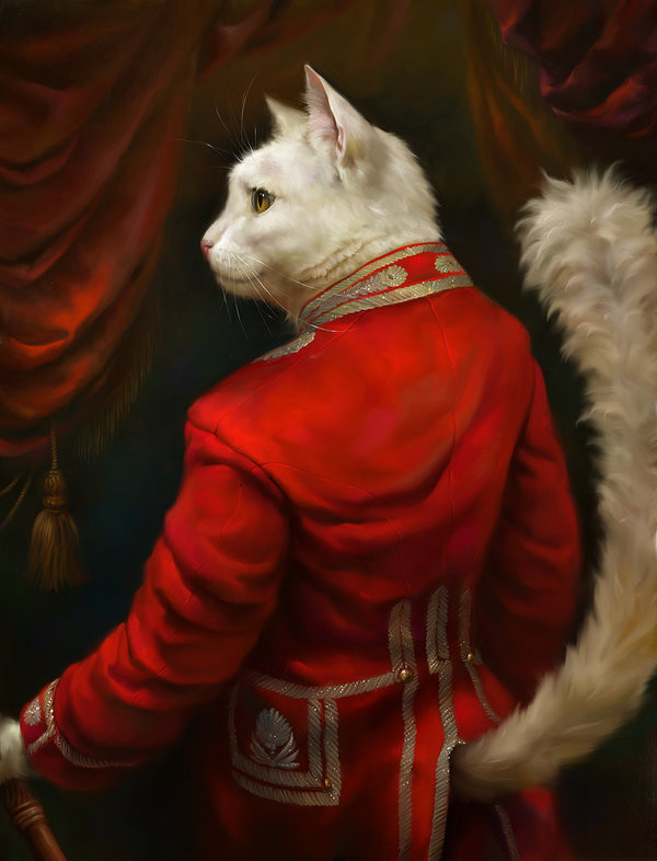 Pour les inconditionnels  ...  les chats aristocrates !