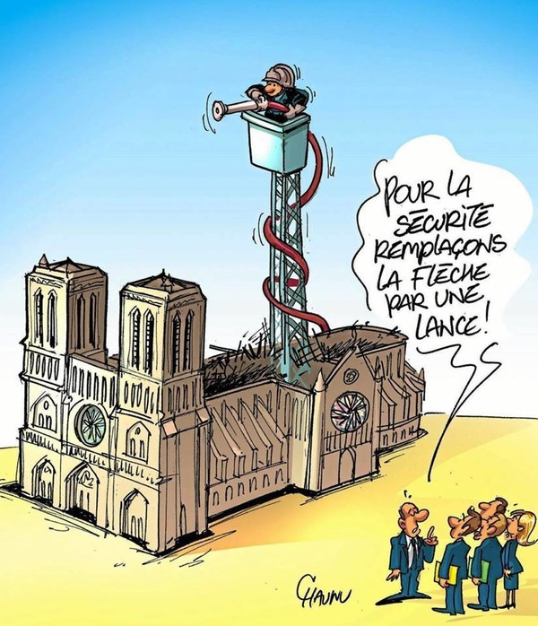 Notre-Dame de Paris hommage  ...  dessins de CHAUNU !