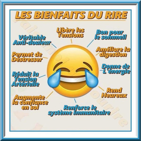 Les bienfaits du rire    ...   résultats certifiés  !