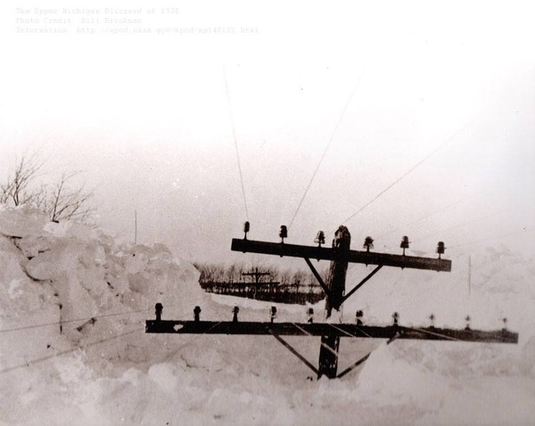 Le Blizzard sur le Michigan supérieur en 1938 !