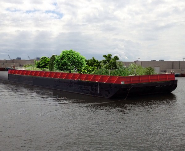 En projet  :  un Potager Flottant à New-York  ...