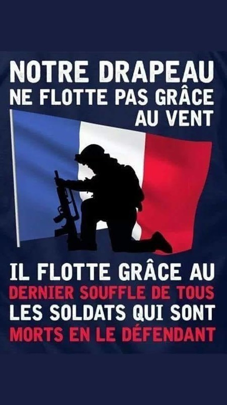 Hommage à tous ces soldats morts pour la France ...