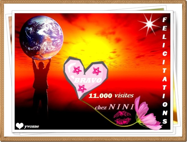 bravo  Nini  ...  11.000  visites  !