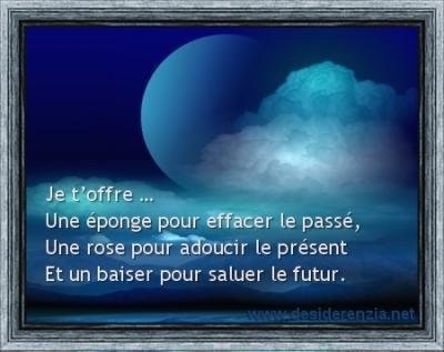  Citation :  je t'offre ... 