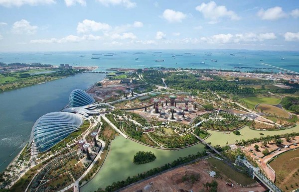 Jardins de la baie, parc naturel, Singapour   ...